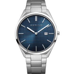 Bering Classic Ανδρικό Ρολόι με Ασημί Μεταλλικό Μπρασελέ 17240-707