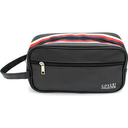 Enrico Coveri 27000052BL Ανδρικό Νεσεσέρ Ταξιδίου με Θήκες 28x10x16cm Ανθρακί