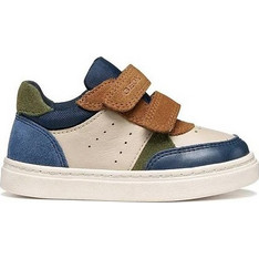 Geox Παιδικά Sneakers Μπεζ Καφέ Navy Μπλε B465NC0CL22C0763