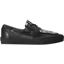 Vans Premium Eyelet Ανδρικά Μοκασίνια Boat Shoes Δερμάτινα Μαύρα VN000Z96BLA1