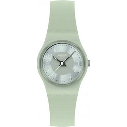 Swatch Essentials Serenity Γυναικείο Ρολόι με Πράσινο Καουτσούκ Λουράκι LG131