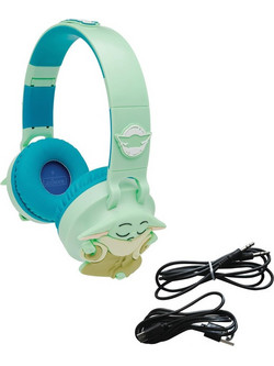 Lexibook 3D Disney Star Wars HPBT015 Ασύρματα Bluetooth Παιδικά Ακουστικά On Ear Γαλάζια Πράσινα