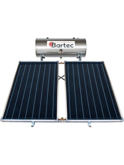 Bartec Premium Glass Inox Ηλιακός Θερμοσίφωνας 120lt 1.5m² Inox Διπλής Ενέργειας Κεραμοσκεπής