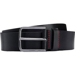 Hugo Boss Gerik Ανδρική Ζώνη Δερμάτινη Μαύρη 50491997-001