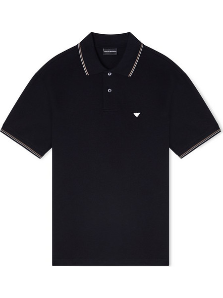 Emporio Armani Ανδρική Μπλούζα Polo Κοντομάνικη Μαύρη EM004607AF23090UC001