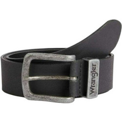 Wrangler Ανδρική Ζώνη Δερμάτινη Μαύρη 112125432