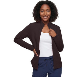 Skechers Γυναικεία Ζακέτα Fleece Μακριά με Φερμουάρ Σοκολατί JA78-BRCT