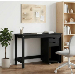 vidaXL Σετ Γραφείο Υπολογιστή από Μασίφ Ξύλο 75x50x112cm 3438778
