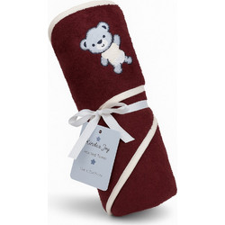 Beboulino Bear Βρεφικό Μπουρνούζι Κάπα Μπορντό 75x75cm