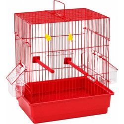 Zazu Κλουβί Πτηνών Κόκκινο 27.5x19x31cm ZA-B-13RED