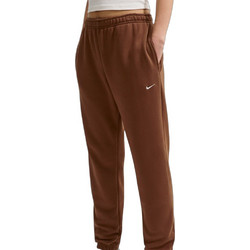 Nike Studio Γυναικείο Παντελόνι Φόρμας Fleece με Λάστιχο Καφέ IM8076-259