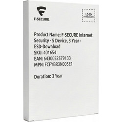 F-SECURE Internet Security για 5 Συσκευές και 3 Έτη Χρήσης (Ηλεκτρονική Άδεια)