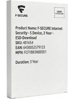 F-SECURE Internet Security για 5 Συσκευές και 3 Έτη Χρήσης (Ηλεκτρονική Άδεια)