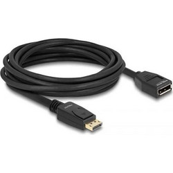 DeLOCK Καλώδιο DisplayPort 1.2 to DisplayPort Female 5m Black 80004