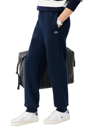 Lacoste Ανδρικό Παντελόνι Φόρμας με Λάστιχο Navy Μπλε XH9455-166