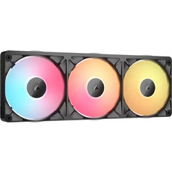 Corsair iCUE Link RX360 II Unified Frame System Hub Case Fan 120mm RGB με Σύνδεση 3-Pin 4-Pin PWM 3τμχ Black