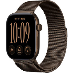 Apple Watch Series 12 42mm Aluminum Dark Bronze Milanese Loop Dark Bronze