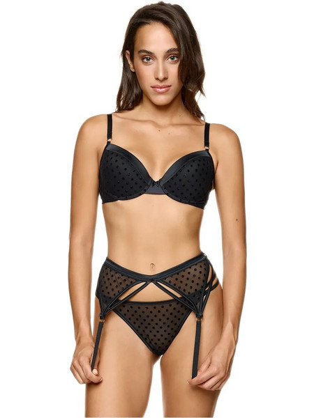 Miss Rosy Ζαρτιέρες See Through Μαύρες MR8160