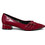 Zak Shoes Γόβες Λουστρίνι με Χοντρό Χαμηλό Τακούνι Μπορντό SD38008