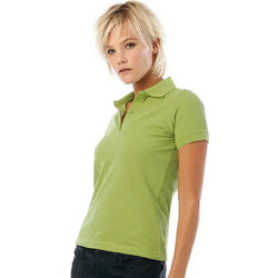B & C Γυναικεία Μπλούζα Polo Κοντομάνικη Lime PW455-255