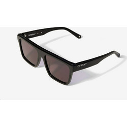 Off White 1039 1007 Γυαλιά Ηλίου Τετράγωνα Κοκάλινα Μαύρα με Καφέ Φακό