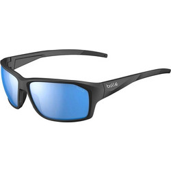 Bolle BS136009-S Γυαλιά Ηλίου Ορθογώνια Κοκάλινα Μαύρα με Μπλε Φακό