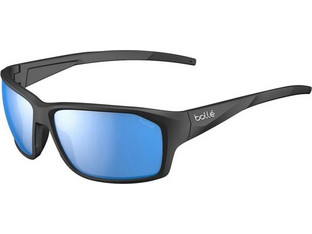Bolle BS136009-S Γυαλιά Ηλίου Ορθογώνια Κοκάλινα Μαύρα με Μπλε Φακό