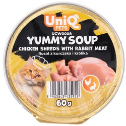 Uniq Pets Yummy Soup with Chicken & Rabbit 60gr