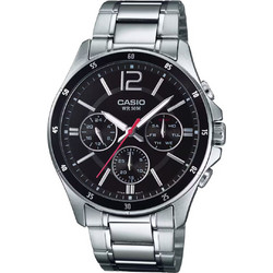 Casio Ανδρικό Ρολόι με Ασημί Μεταλλικό Μπρασελέ MTP-1374D-1AV