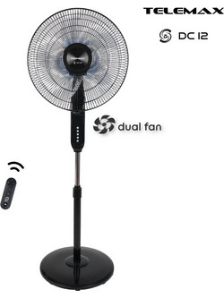 Telemax FS40-DC12 Ανεμιστήρας Δαπέδου Ορθοστάτης 40cm 30W