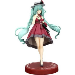 FuRyu Hatsune Miku Trio-Try-iT Hatsune Miku Outing Dress Red Color 19cm