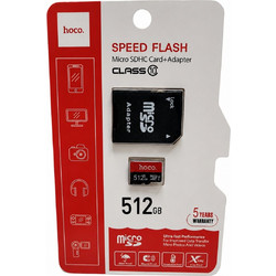 Hoco Speed Flash microSDXC 512GB Class 10 U1 UHS-I + Adapter