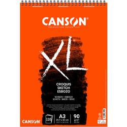 Canson XL Sketch Μπλοκ Σχεδίου A3 90gr/m² 120 Κρεμ Φύλλα