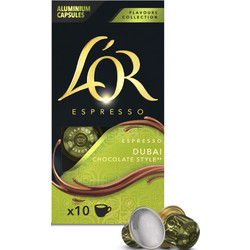 L'Or Κάψουλες Espresso Dubai Chocolate Συμβατές με Μηχανή Nespresso 10τμχ