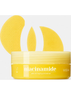 Missha Airy Fit Niacinamide Brightening Eye Patches για Ενυδάτωση & Λάμψη 60τμχ