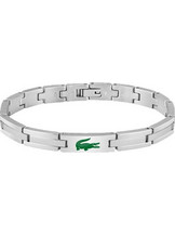 Lacoste Ανδρικό Βραχιόλι Χειροπέδα από Ατσάλι Ασημί 2040625