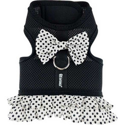 Pet Interest Dots Mesh Skirt Σαμαράκι Σκύλου Γιλέκο Μαύρο Λευκό Large