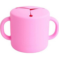 Zingies Δοχείο Σιλικόνης για Σνακ Ringo Ροζ 370ml