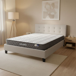 Pakoworld Mago-Dreamer Κρεβάτι Διπλό Υφασμάτινο με Στρώμα 150x200cm 200-001481