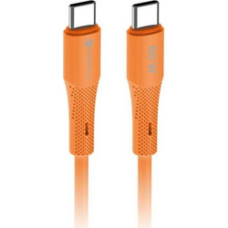 Forcell F-Energy C344 USB-C to USB-C 60W 1m Orange 5903396435836