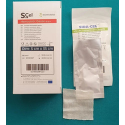Sidapharm Sida-Cel Αποστειρωμένη Αιμοστατική Γάζα 5x35cm 1τμχ