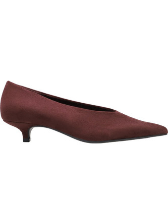 Corina Γόβες Suede με Λεπτό Χαμηλό Τακούνι Μπορντό M6695