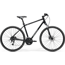Carrera Crossway 40 Ποδήλατο Trekking 28" με 27 Ταχύτητες και Δισκόφρενα Μαύρο Γκρι
