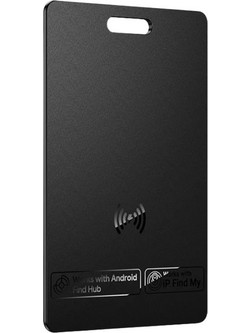 Hoco E102 Nida Ultra Slim Anti-Lost Tracker Apple Find My / Google Find My Device Black 1 Pack