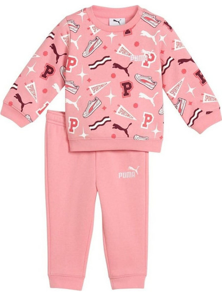 Puma Βρεφικό Σετ Φόρμας για Κορίτσι Χειμωνιάτικο Ροζ 689731-27