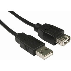 EFB Elektronik K5248SW.0,5V2 Καλώδιο USB-A Male 2.0 to USB-A Female 0.5m Black