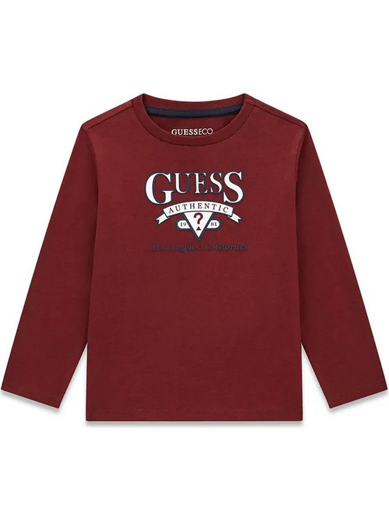Guess Παιδικό T-Shirt Μακρυμάνικο Μπορντό N6YI12K3800-G577