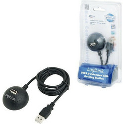 LogiLink CU0013B Καλώδιο USB-A Male 2.0 to USB-A Female 1.5m Black