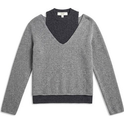 Topshop Γυναικεία Πλεκτή Μπλούζα Ανθρακί 31001491
