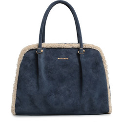 Bag to Bag Γυναικεία Τσάντα Χειρός Σουέτ Μπλε BLY1121